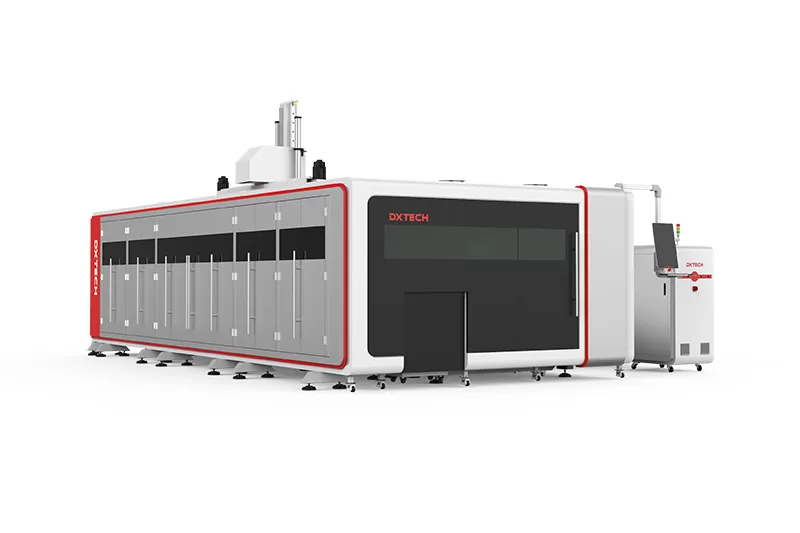 Máquina de corte láser de placas y tubos totalmente cerrada serie SPTA con sistema de carga para la venta2 Máquina de corte láser de placas y tubos totalmente cerrada serie SPTA con sistema de carga para la venta