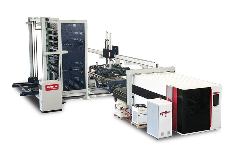 Máquina de corte láser cerrada 1530SP con carga y descarga automática y almacenamiento inteligente de material1 Máquina de corte láser cerrada 1530SP con carga y descarga automática y almacenamiento inteligente de material